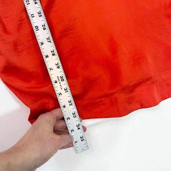 Whyred Mini Dress Womens 38 Red Short Sleeve Cowl Neck Pullover - Picture 3 of 10